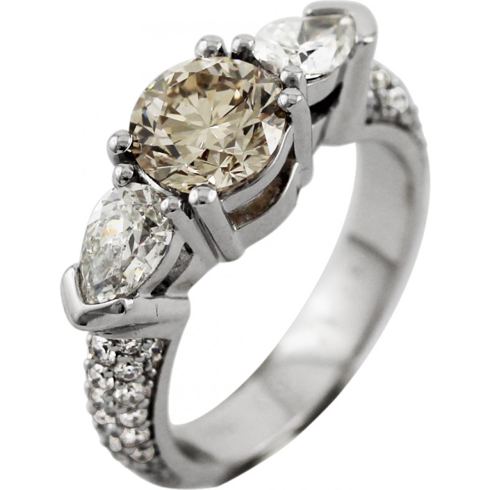 Verlobungsring Brillanten Diamanten 2,81ct Weissgold 750